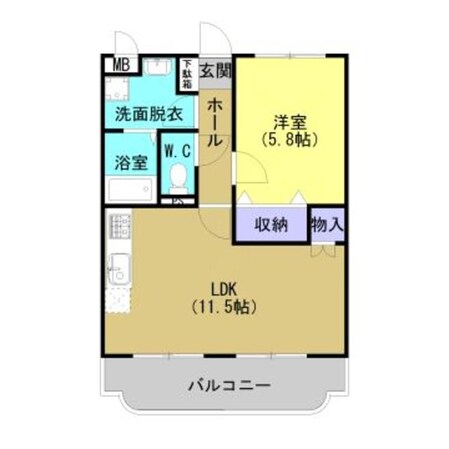 Ｙ＆Ｍカルム東峰の物件間取画像